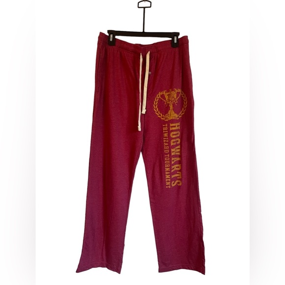 Wizarding World Harry Potter Unisex Hogwarts Maroon Lounge Sweatpants Size S/M - Picture 1 of 15